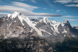 Mountain range clouds sky background 2 - carl hoppe free wallpaper