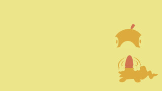 Yellow background cartoon character nose - head free wallpaper