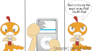 Cartoon character ipod caption image - alex petruk ape free wallpaper