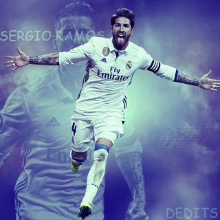 Bearded soccer player outstretched arms - adobe photoshop free wallpaper