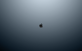 Black white apple logo minimalism - a black apple logo free wallpaper