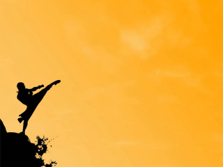Person jumping cliff skateboard yellow - a skateboard free wallpaper