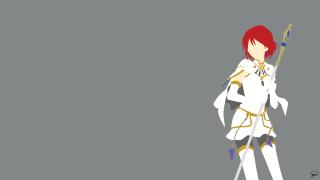 Woman white dress holding sword - inspired free wallpaper