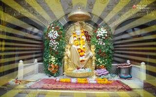Bapu flower garland statue Christmas - yellow free wallpaper