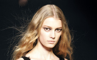 Woman long hair black dress 33 - bettina heinenayech free wallpaper