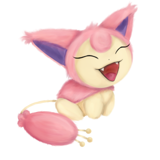 Pink cat purple hat furry - chippy free wallpaper