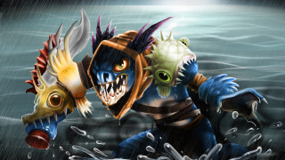 Cartoon character fish head water - his head in free wallpaper