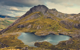 Mountain lake cloudy sky nature 2 - a cloudy sky above free wallpaper for desktop