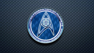 Star trek emblem dark background - space art free wallpaper for desktop