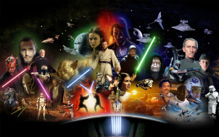 Star wars collage characters force - their character free wallpaper