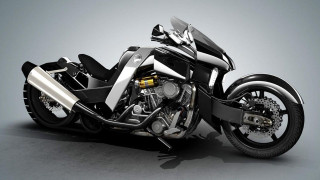 Motorcycle studio gray background black - a shadow free wallpaper