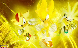 Cartoon characters running yellow background - baiōken eishun free wallpaper for desktop