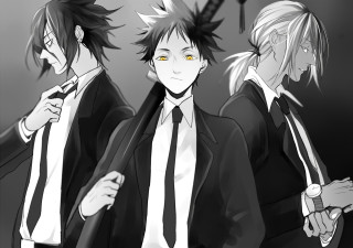 Young men suits ties yellow - young man free wallpaper