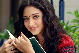 Woman smiling book plant christmas - a book free wallpaper
