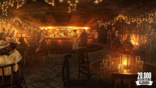 Fantasy bar people woman lights - craig mullins free wallpaper