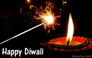 Lit diwal sparkler black background - happy free wallpaper