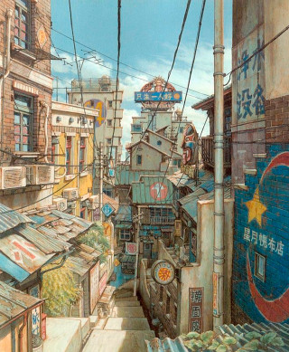City street buildings signs china - building free wallpaper