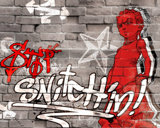 Brick wall graffiti woman red - graffiti free wallpaper