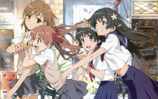 Group girls room window door - a poster free wallpaper