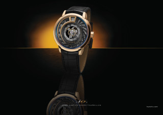 Watch black dial gold case - a watch free wallpaper