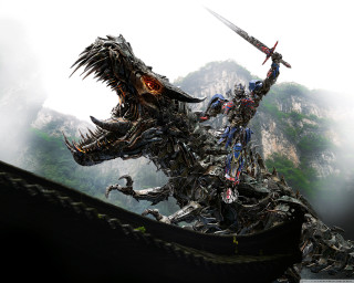 Giant robot creature swords dragon - two sword free wallpaper