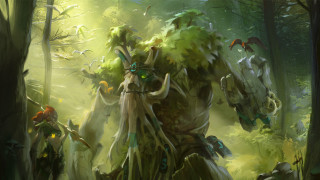 Man giant creature forest sword - a giant creature free wallpaper
