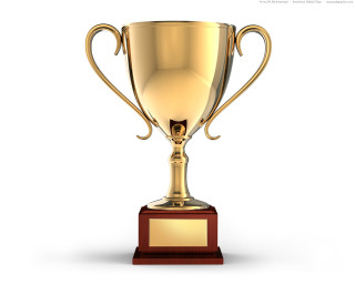 Golden trophy cup wooden base - golden free wallpaper