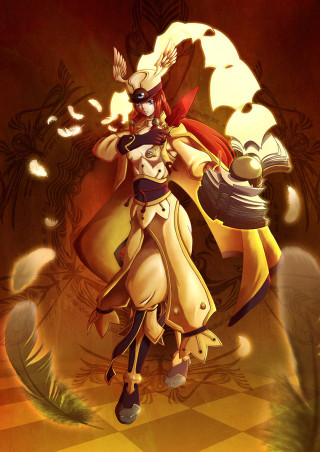 Woman costume hat pot food - fantasy art free wallpaper