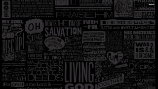 Black white poster words all 3 - a mosaic free wallpaper