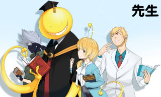 Cartoon happy couple graduation gown - a smile free wallpaper for desktop
