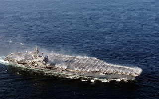 Large ship ocean smoke hulls - the back free wallpaper