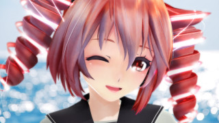 Anime girl pink hair school - kawaii free wallpaper