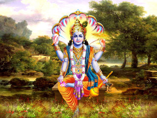 God field trees pond painting - divine free wallpaper