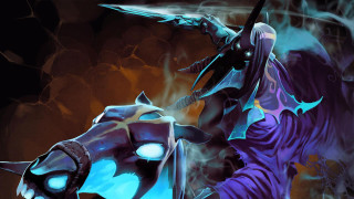Woman sword demon face portrait - a sword and a demon face free wallpaper