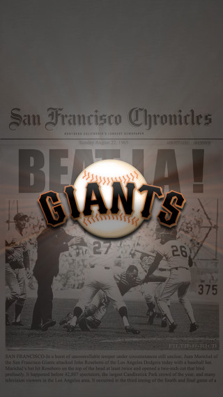 Giants newspaper baseball player typographic - gritty free wallpaper