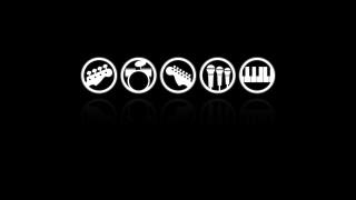 Black white symbols circle reflection - a circle free wallpaper