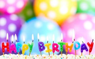Birthday cake candles happy birthday 2 - a birthday cake free wallpaper