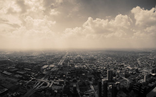 City tall buildings clouds sky - derold page free wallpaper for desktop