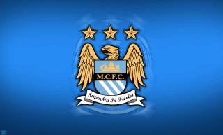 Blue gold emblem stars ribbon - free city wallpaper