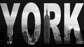 Black white city york empire - edward ruscha free wallpaper