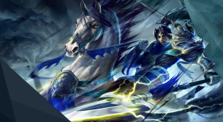 Woman horse storm lightning fantasy - a horse next free wallpaper