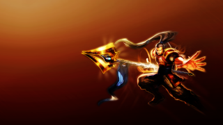 Woman sword bird air fire - dai jin free wallpaper