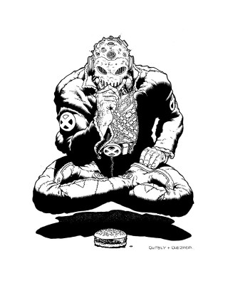 Person sitting lotus skateboard dog - the other hand free wallpaper