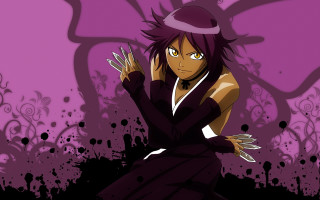 Woman purple dress hat sitting - a purple background free wallpaper