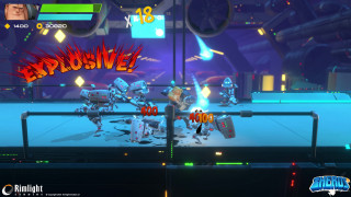 Video game characters explosively captioned - a caption free wallpaper