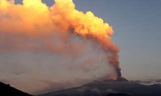 Smoke mountain peak burning sunset - afewerk tekle free wallpaper
