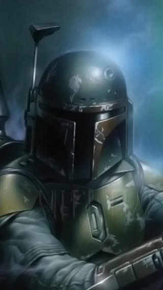 Boba fett costume man holding - drew struzan free wallpaper