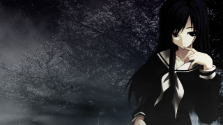 Woman black white outfit tree - outfit free wallpaper