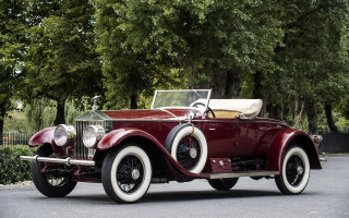 Old fashioned car parking lot - an art deco painting free wallpaper