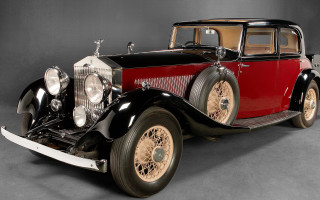 Vintage car black red tan - color scheme free wallpaper